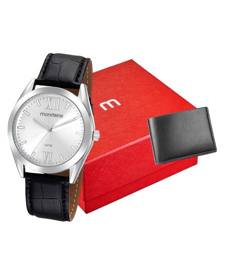 relógio mondaine analógico 99549g0mvnh1ka prateado UNICO