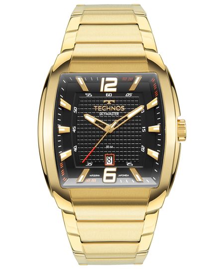 relógio technos analógico calendário 2115mwj1p dourado UNICO