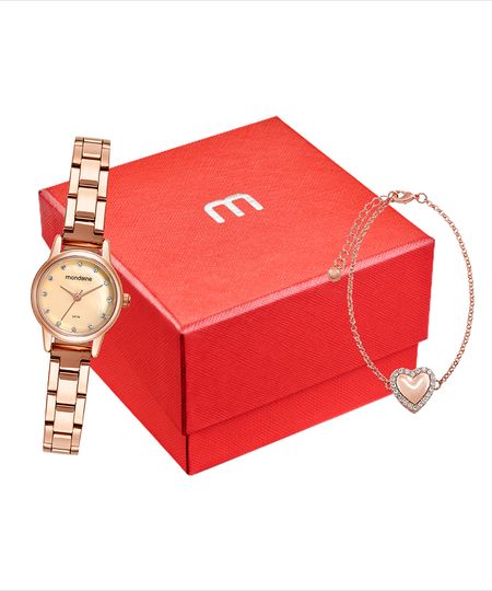 relógio mondaine analógico 32531lpmvre2k rosa UNICO