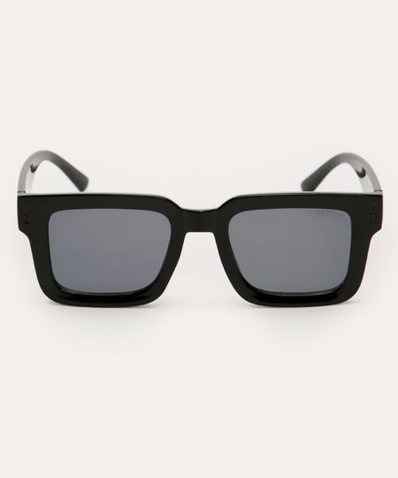 óculos de sol quadrado triton preto UNICO