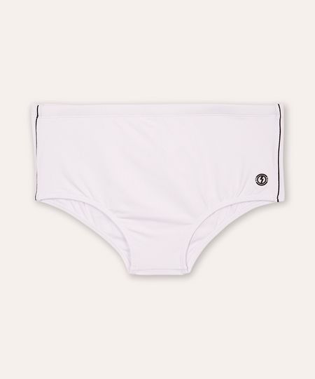 sunga boxer com listra proteção uv branca G