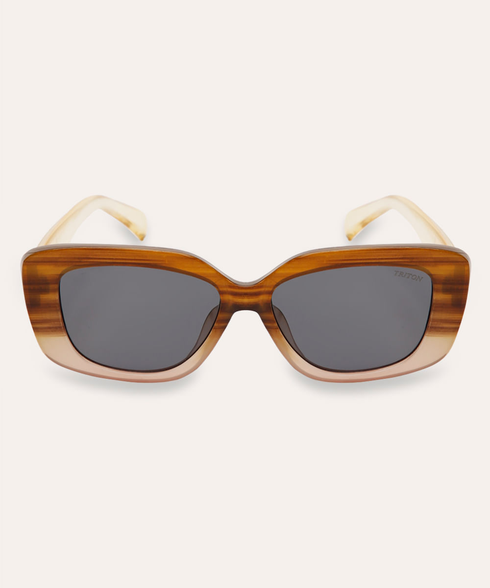 óculos de sol oval triton cinza