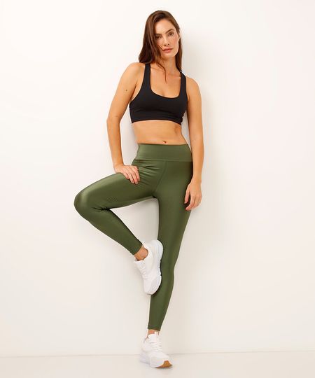 calça legging básica esportiva ace verde M