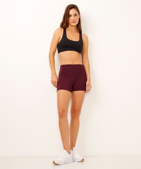 bermuda curta com bolsos esportiva ace roxa M