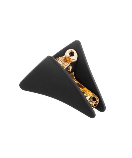 presilha de cabelo triangular pequena proart preta UNICO presilha de cabelo triangular pequena proart preta UNICO