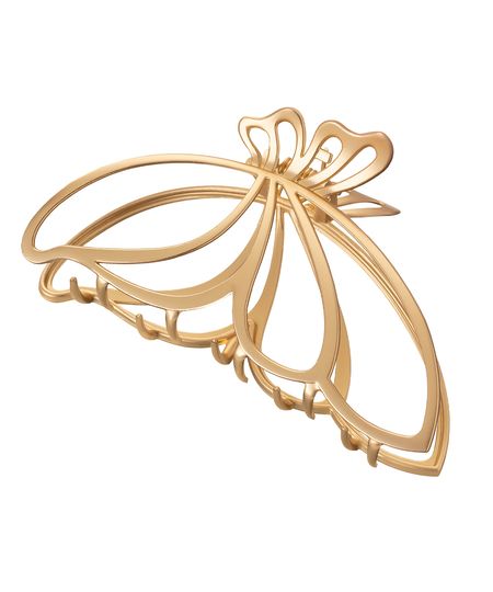 presilha de cabelo borboleta grande proart dourada UNICO presilha de cabelo borboleta grande proart dourada UNICO