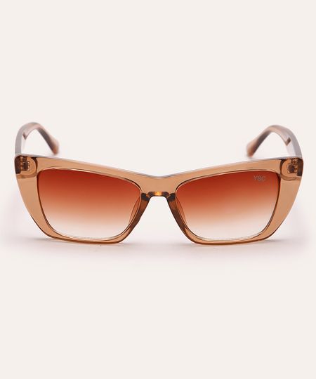 óculos de sol gatinho marrom UNICO