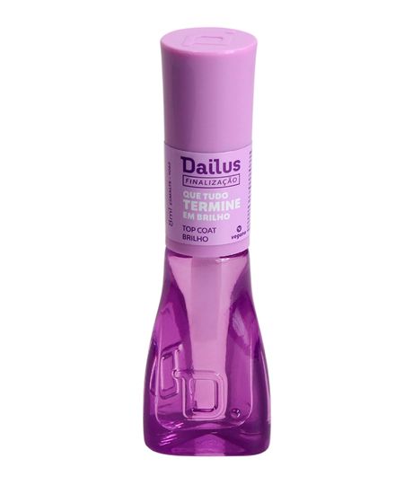 esmalte dailus top coat brilho que tudo termine em brilho UNICO