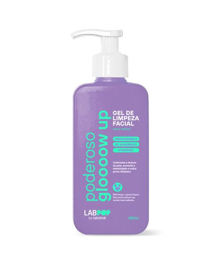gel de limpeza facial poderoso glow up labpop 240 ML gel de limpeza facial poderoso glow up labpop 240 ML