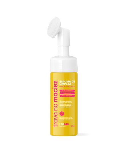 espuma de limpeza trava na maciez labpop 130 ML