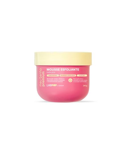 mousse esfoliante belle pink labpop 240 G