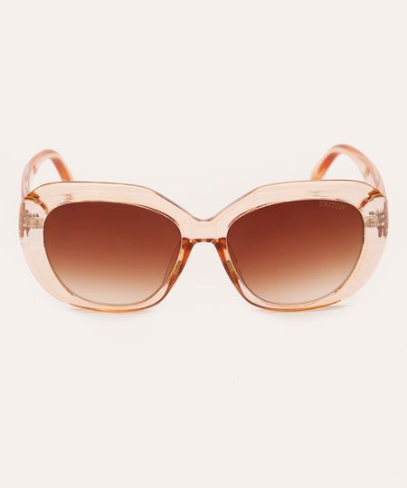 óculos de sol oval triton laranja UNICO