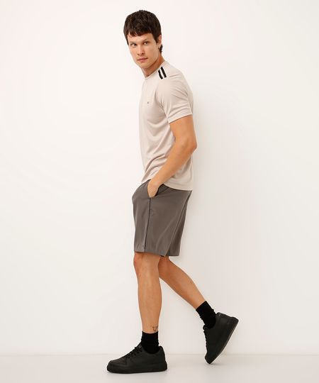 bermuda com bolsos esportiva ace cinza P