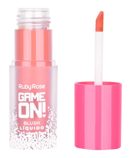 blush líquido ruby rose game on ko rosa UNICO blush líquido ruby rose game on ko rosa UNICO