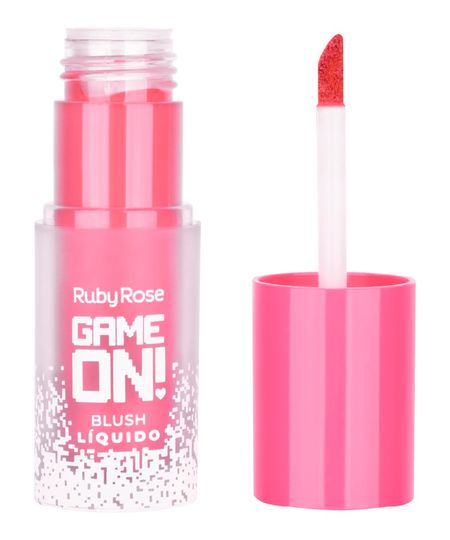 blush líquido ruby rose game on critical hit rosa UNICO blush líquido ruby rose game on critical hit rosa UNICO