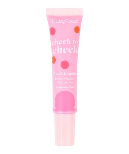 blush líquido ruby rose cheek to cheek pumpkin cake rosa UNICO blush líquido ruby rose cheek to cheek pumpkin cake rosa UNICO