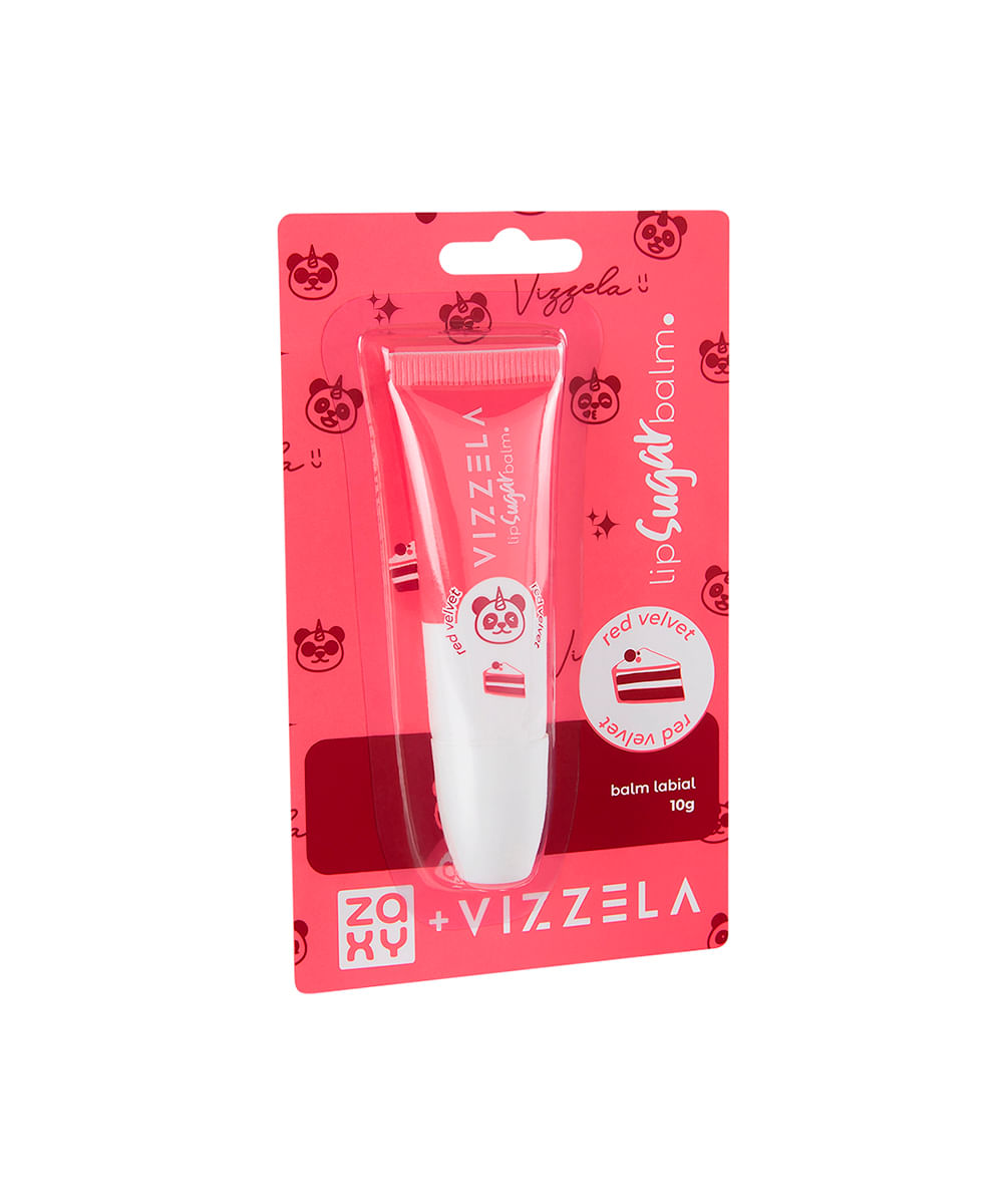 lip sugar balm zaxy vizzela red velvet 10g vermelho