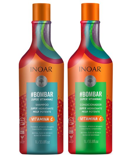 kit inoar bombar shampoo e condicionador UNICO kit inoar bombar shampoo e condicionador UNICO