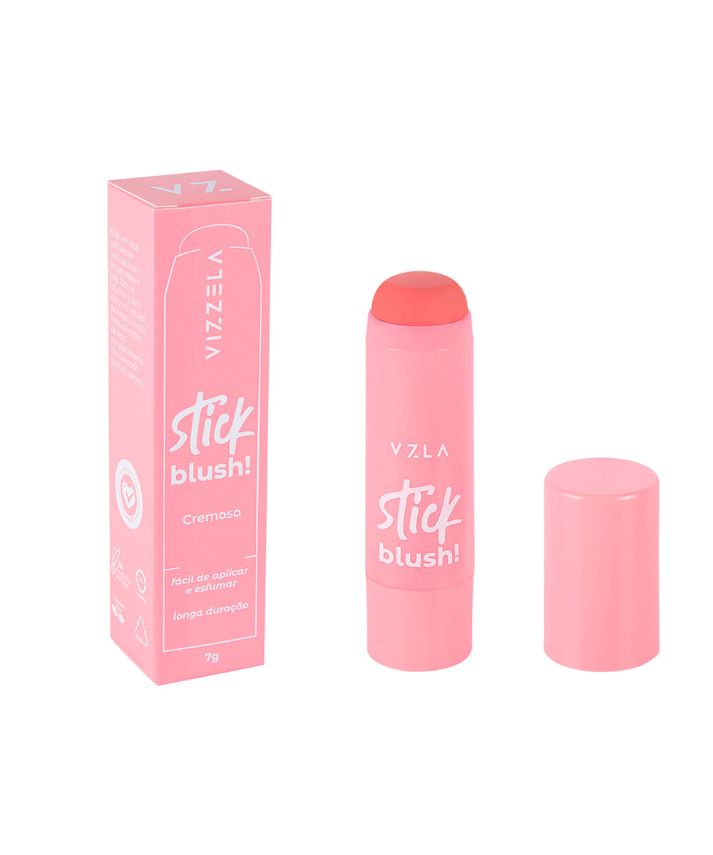 blush stick vizzela cor 01 7g rosa