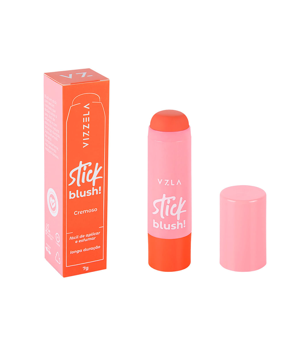blush stick vizzela cor 02 7g laranja