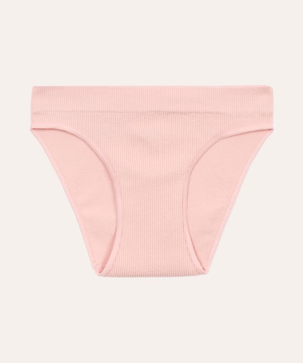 calcinha canelada infantil rosa GG