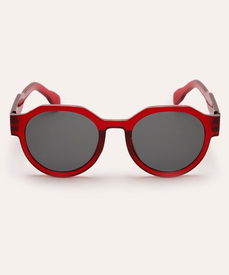 óculos de sol redondo vermelho UNICO óculos de sol redondo vermelho UNICO