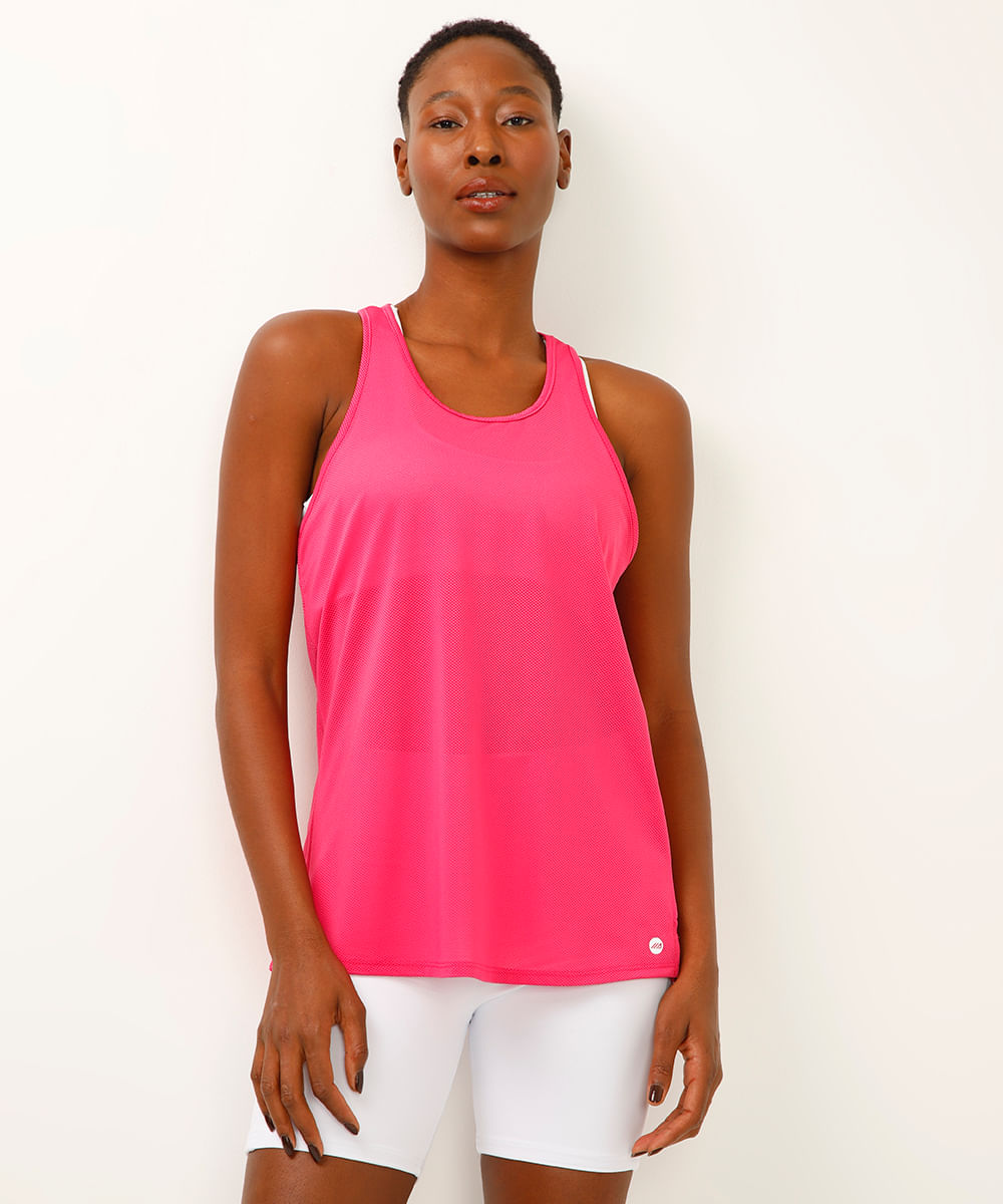 regata nadador texturizada ace rosa