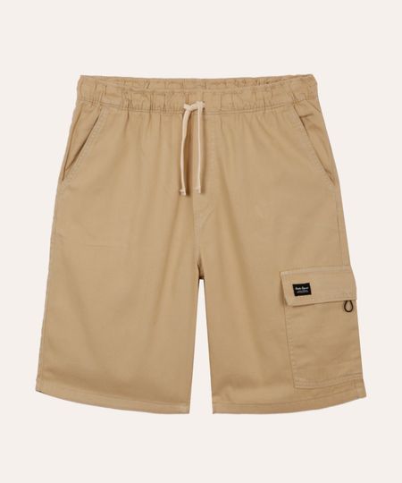 bermuda de sarja juvenil bolso cargo bege 14 bermuda de sarja juvenil bolso cargo bege 14