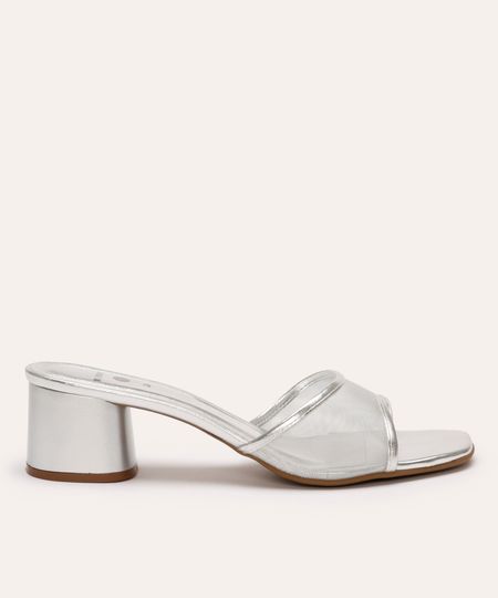 tamanco metalizado mindset prateado 36 tamanco metalizado mindset prateado 36