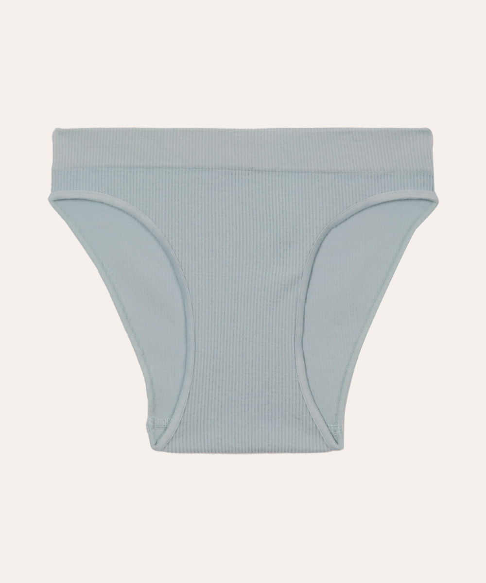 calcinha canelada infantil azul