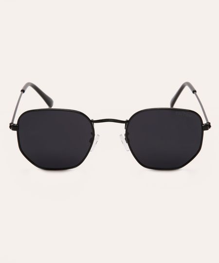 óculos de sol quadrado triton preto UNICO