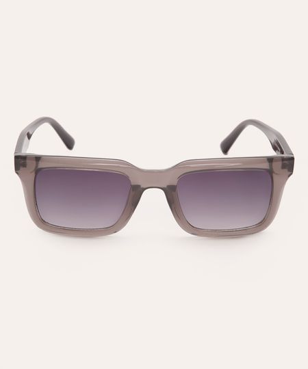 óculos de sol quadrado triton unissex cinza UNICO