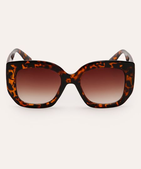 óculos de sol oval tartaruga - multicor UNICO óculos de sol oval tartaruga - multicor UNICO