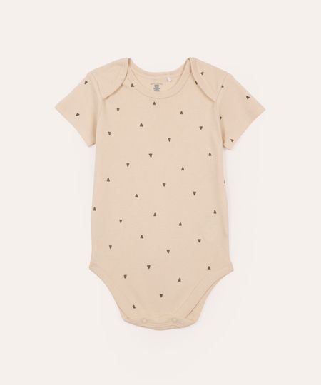 body de algodão infantil poá bege 0-3 body de algodão infantil poá bege 0-3