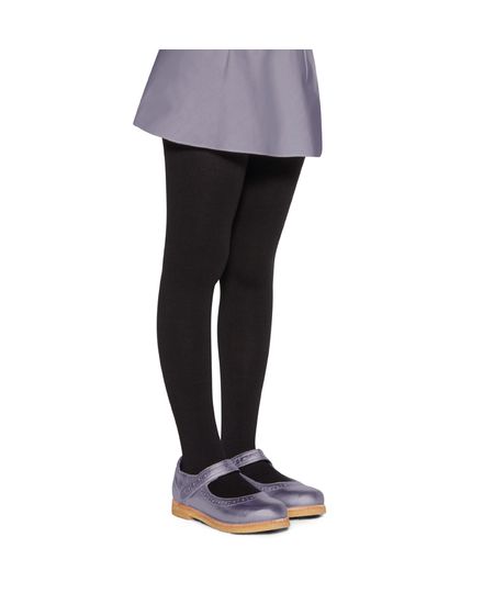 meia calça infantil poá lupo preto P