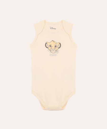 body de algodão infantil simba amarelo 9-12 body de algodão infantil simba amarelo 9-12