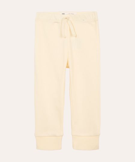 calça legging infantil básica amarela 3-6 calça legging infantil básica amarela 3-6