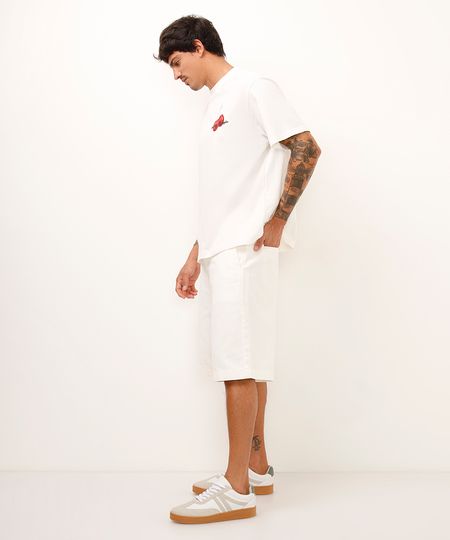 bermuda skater de sarja off white 36 bermuda skater de sarja off white 36