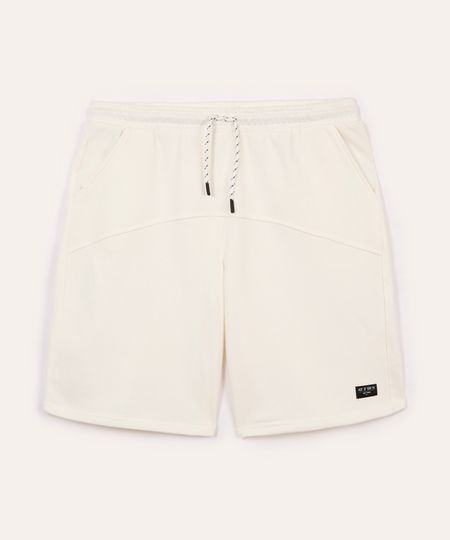 bermuda de moletom juvenil recorte off white 10 bermuda de moletom juvenil recorte off white 10