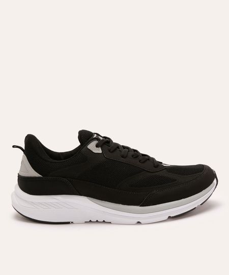 tênis esportivo ace com recortes preto 39