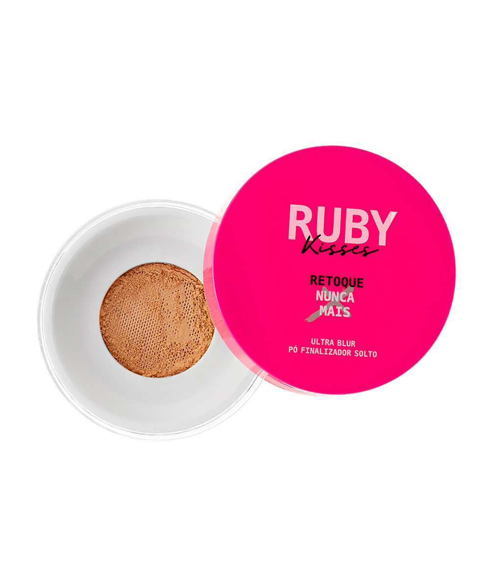 pó finalizador ruby kisses ultra blur solto retoque nunca mais tan