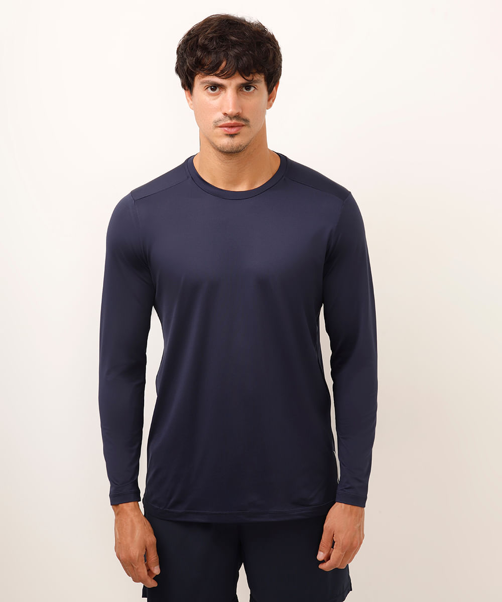camiseta esportiva ace com proteção uv azul