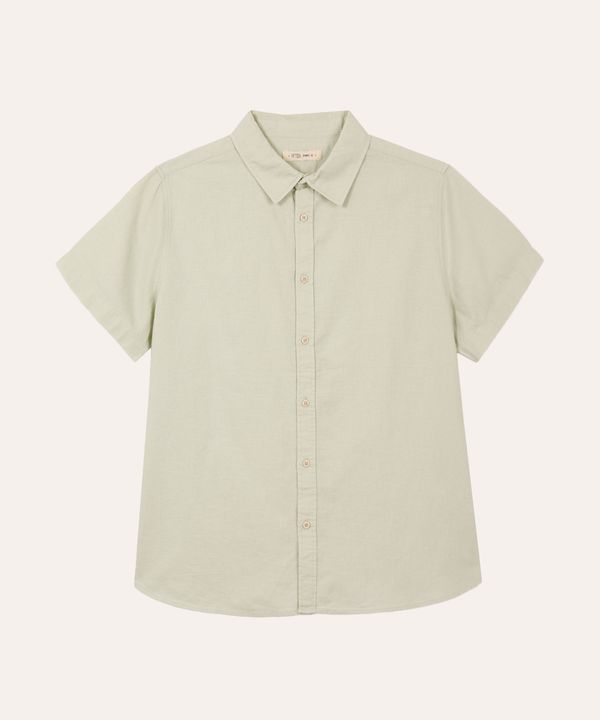 camisa comfort com linho juvenil verde 16