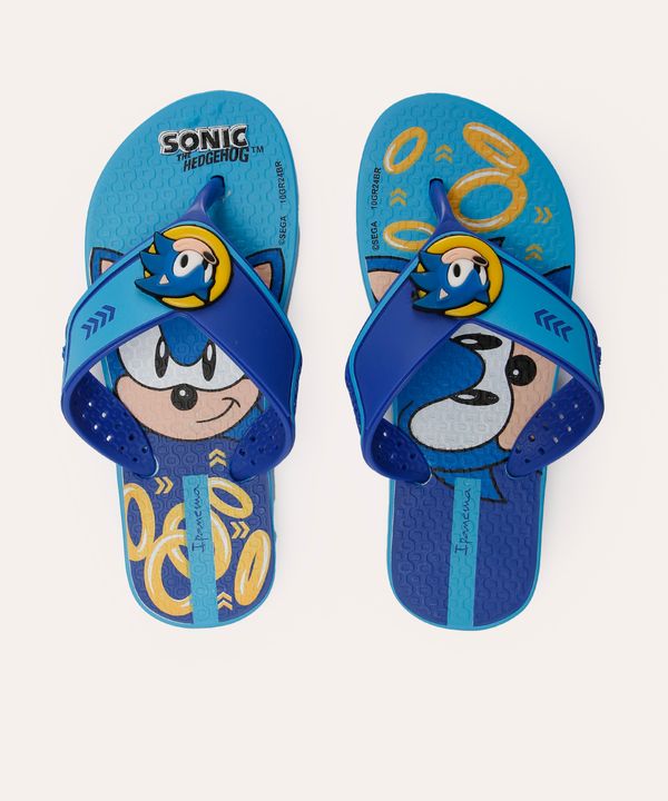 chinelo infantil ipanema sonic azul 27-28