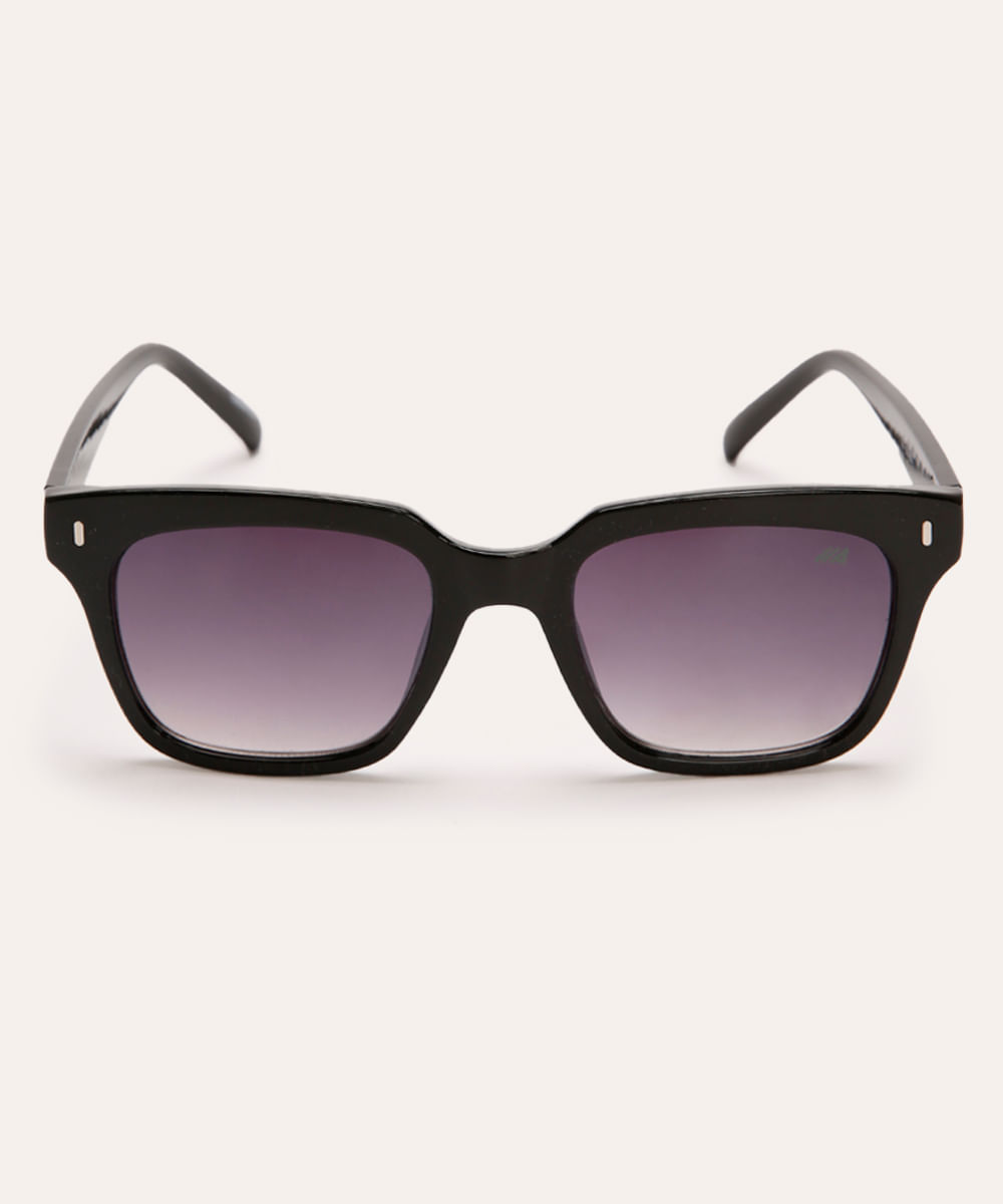 óculos de sol quadrado unissex preto óculos de sol quadrado unissex preto