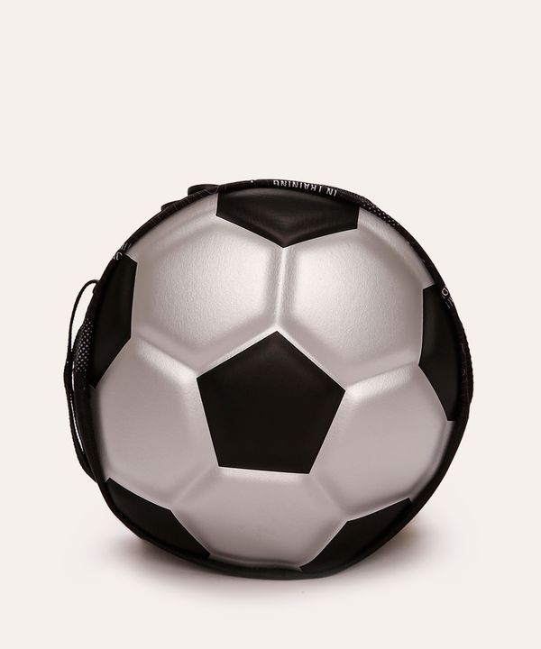 lancheira térmica infantil futebol preta UNICO