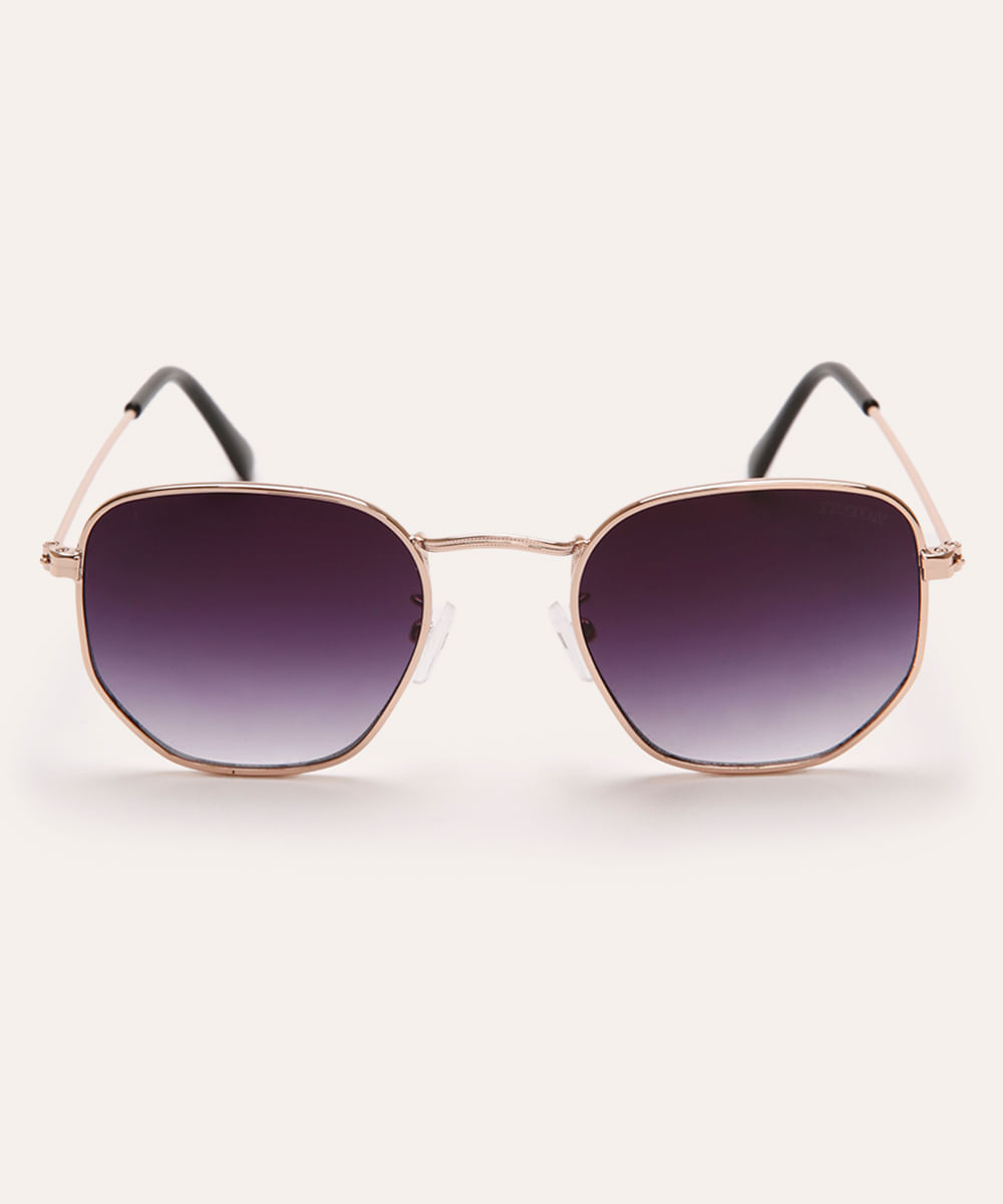 óculos de sol oval triton dourado
