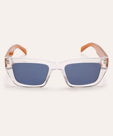 óculos de sol quadrado unissex triton transparente UNICO