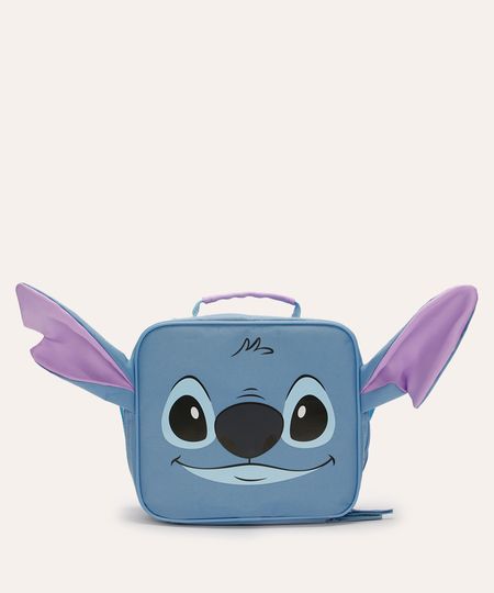 lancheira térmica infantil stitch azul UNICO