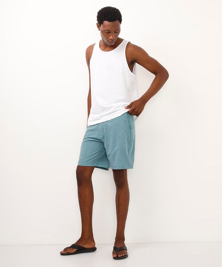 short boardshort  bolso com zíper - verde 48